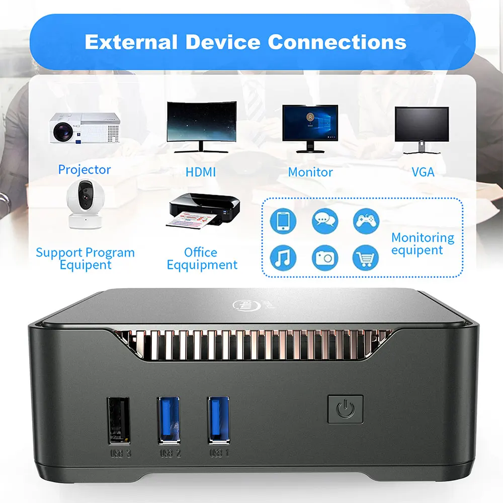 Mini Pc Factory Latest Cheap Price Dual Complete Mini Pc Computer Office Gaming Desktop Computer Pc Set