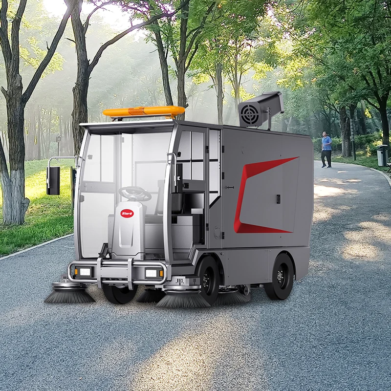 Road Automatic Sweeper Industrial Cleaning Equipment Integrates Sweeping Dust Collection Floor Sweeper