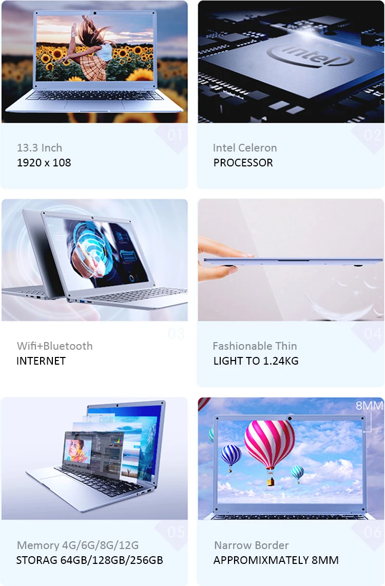 Toobook Hot Selling Factory OEM MI Notebook Personal & Home Laptops ...