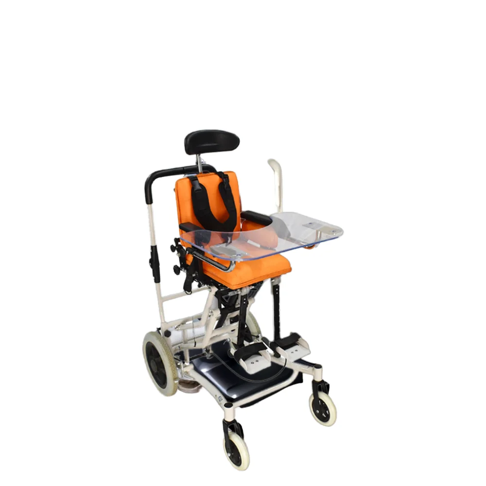 Aluminum Foldable Electric Wheelchair with Headrest for Cerebral Palsy Children on Sale