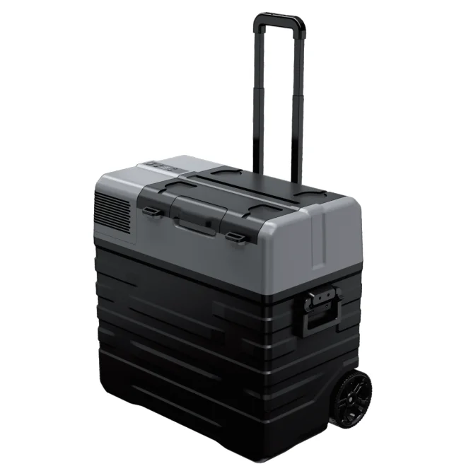 12V DC Compressor Mini Car Fridge Freezer Refrigerator Black Sports Ce Audi ABS 60W Freezers for Cars 100l Freon 6 Months 100