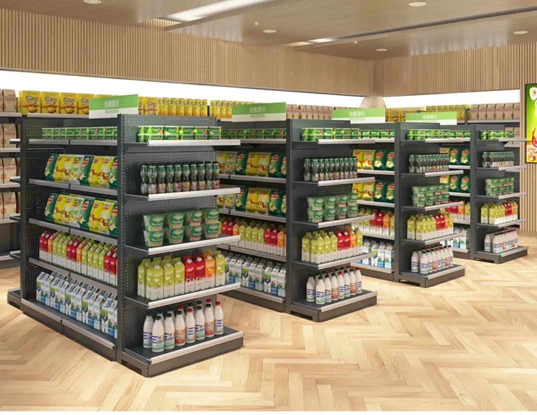 C Store Rack Supermarket Store Shelf Convenience Store Gondola Display Racks Super ...