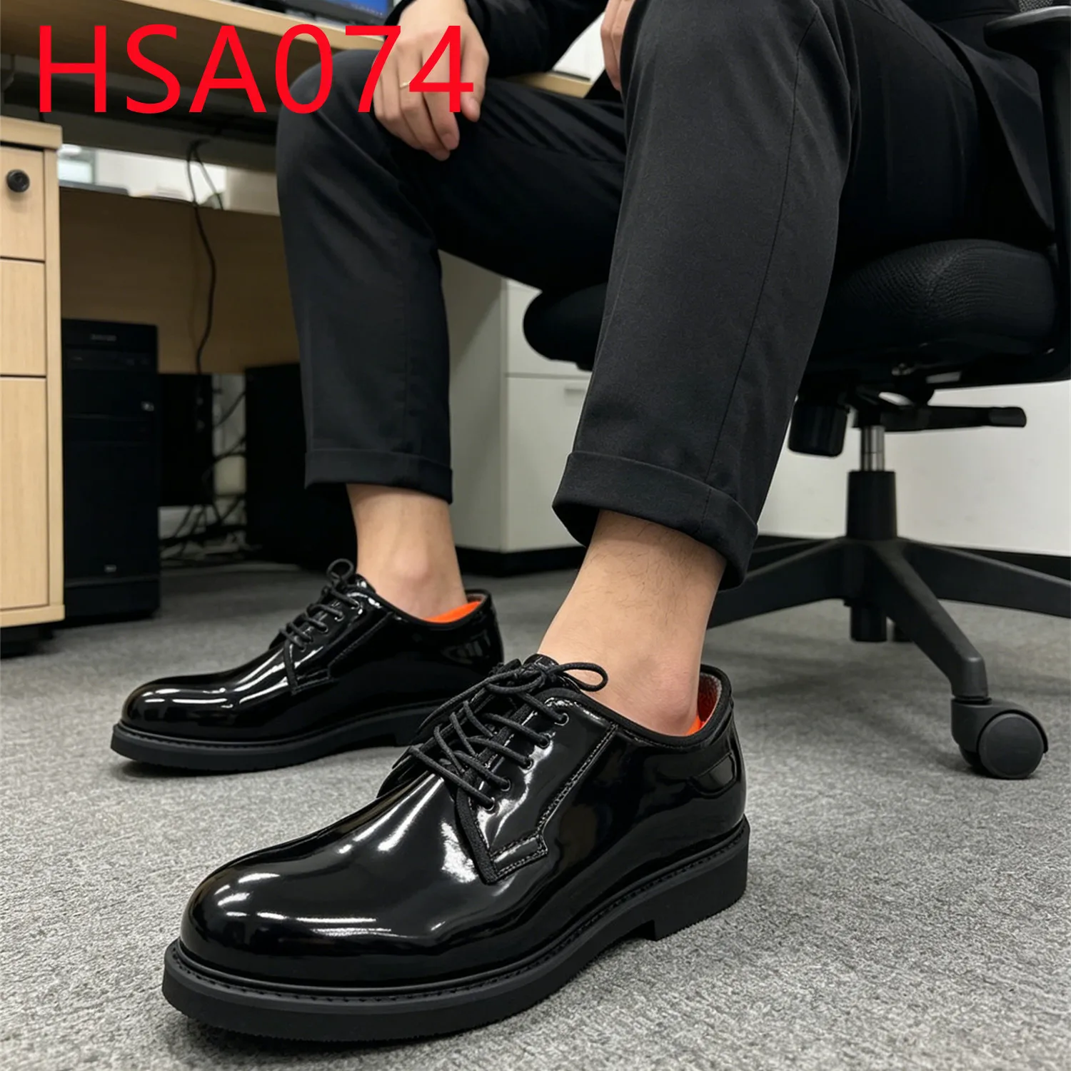 YYR,Formal Meeting Shining Full Grain Leather Dress Shoes Nigeria Market Popular Durable Rubber/Oxford Sole Office Shoes HSA074