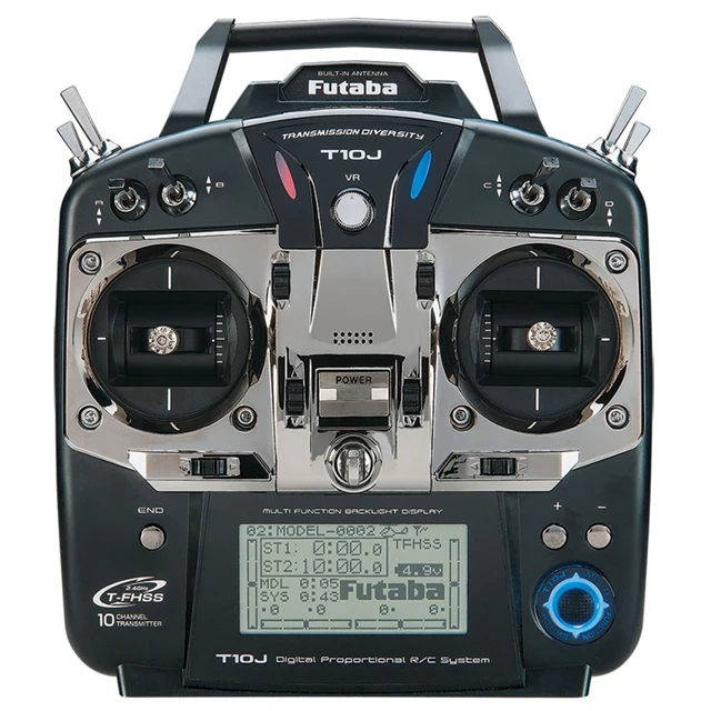Futaba T10J Radio System - 10 Channel 2.4ghz for RC Helicopters
