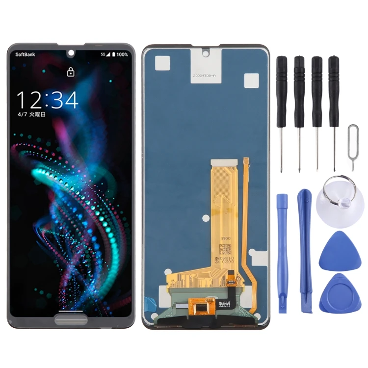 Sharp Aquos R5G用100%検査済みLCDスクリーン・デジタイザーフルアセンブリ