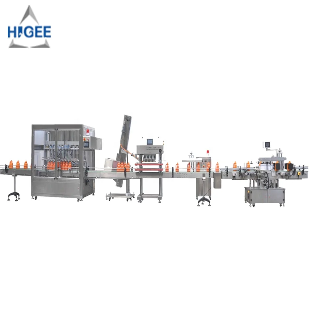 Automatic Small Bottle Liquid Filling Capping and Labeling Machines Bottle Packing Filling Machine Production Line for Bottling