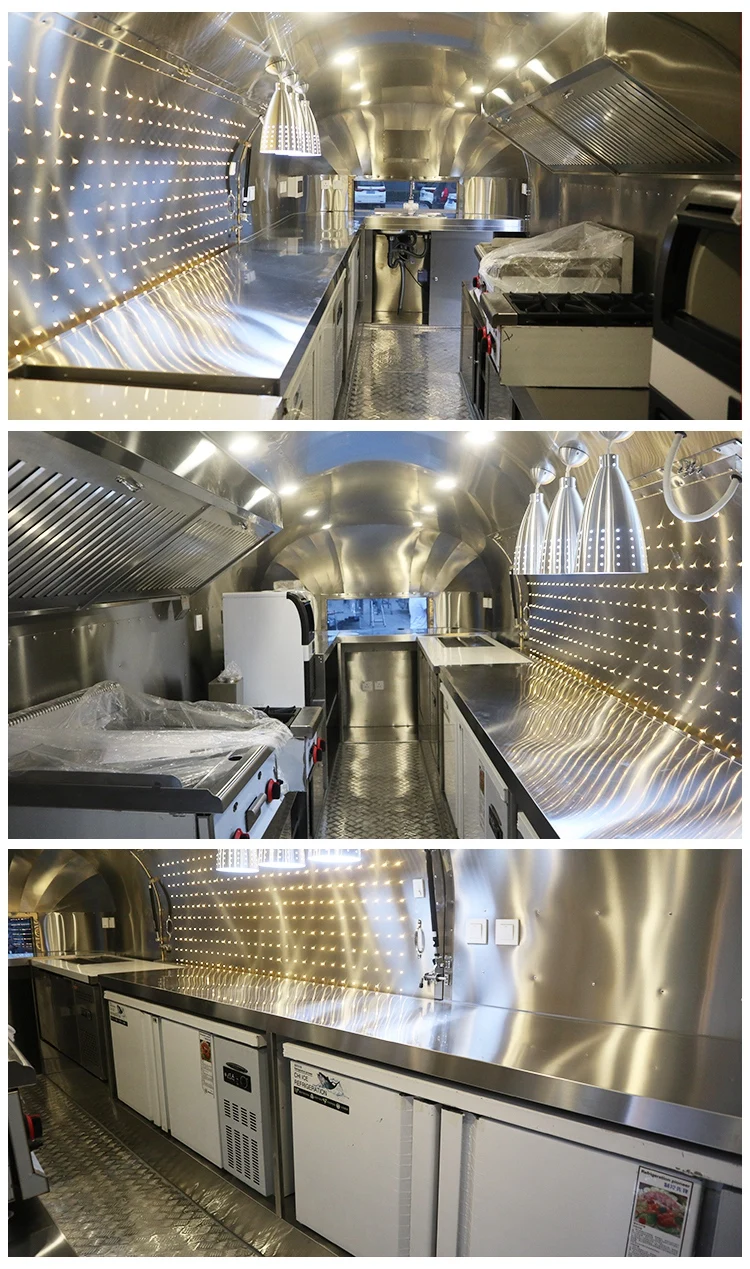 Wecare Airstream Concession Catering Mobile Bar Bbq Food Trailer Fully ...