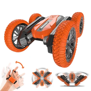 Wholesale Off Road Hobby Grade Mini 4Wd Deformation Dancing Double Sided Drift Twisting Remote Radio Control Toys Stunt Car Rc
