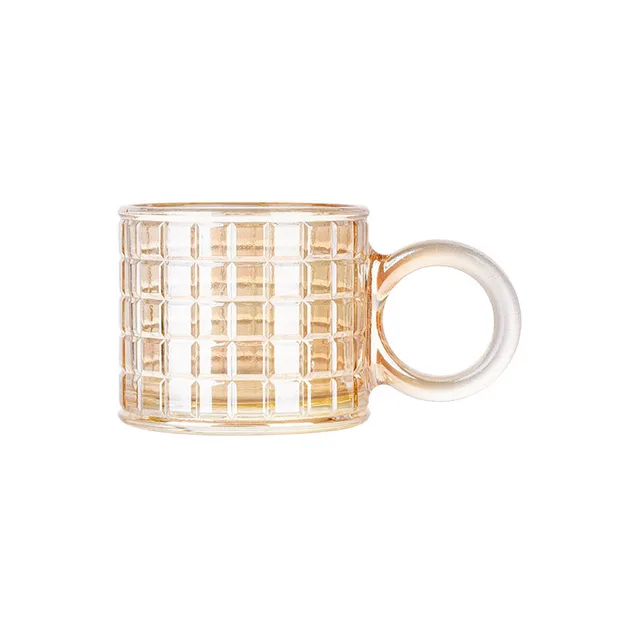 Tropical resistant handle large ear mug Milk glass afternoon tea coffee simple water mug