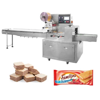 High-Speed Horizontal Small Cookie Snack Food Wrapping Machine Biscuit Multi-Function Pillow Flow Packing Machinery