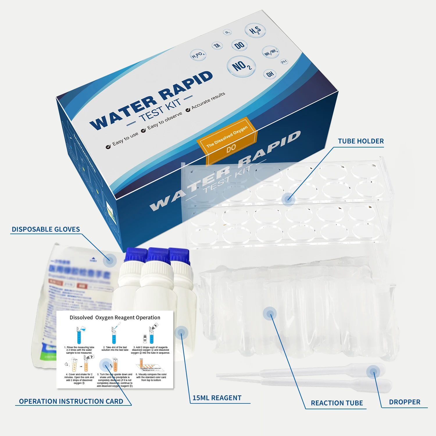 Dissolved Oxygen Water Test Kit - Buy New Dissolved Oxygen Test Reagent ...