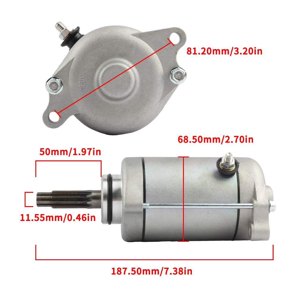 Мотор стартера мотоцикла для Polaris Sportsman ATV 600 Ranger 700 RZR 800 Frontier CW 9 зубьев 4013268 4011584 4010417