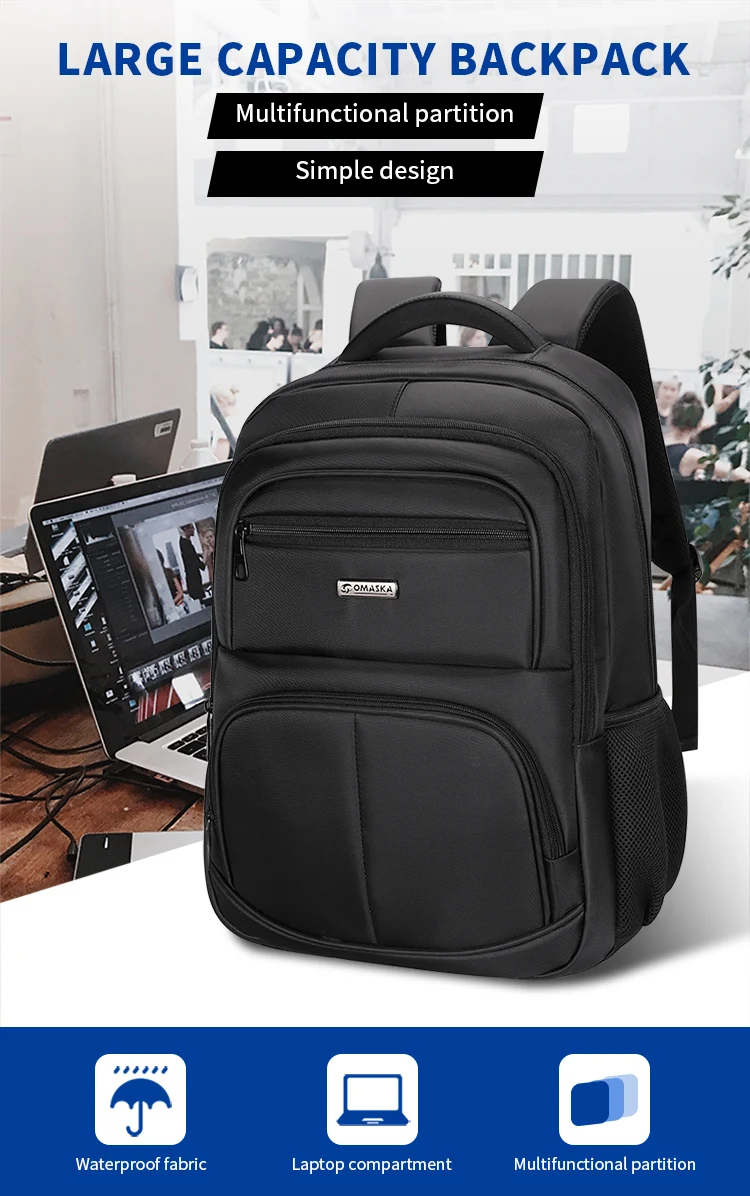 Omaska Custom Computer School Bags Waterproof Mochila Bolsa Nylon Large