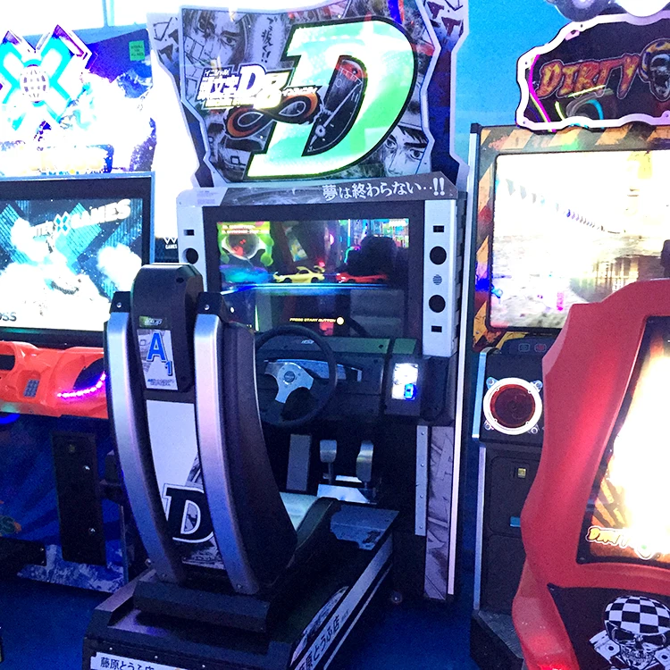 Initial D8 Simulator Driving Arcade Game Machine Smart Card Reader Coin Operated Car Racing Game Machine