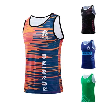 2022 new casual comfortable Sublimation marathon running vest custom mens clothing tank tops singlet