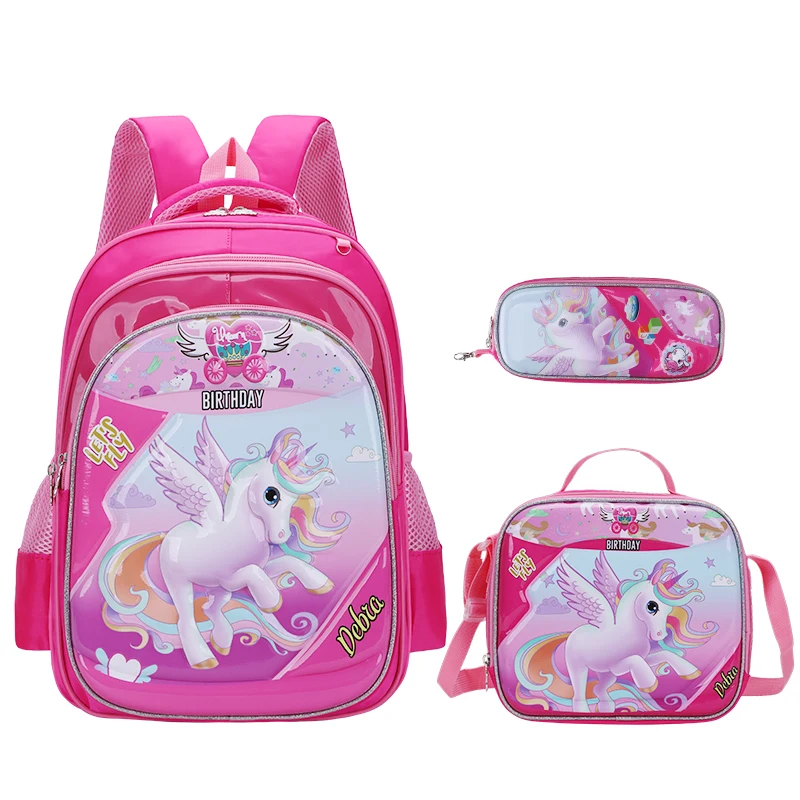 2023 New 3 In 1 Among Us Custom School Bag Set With Pencil Case And