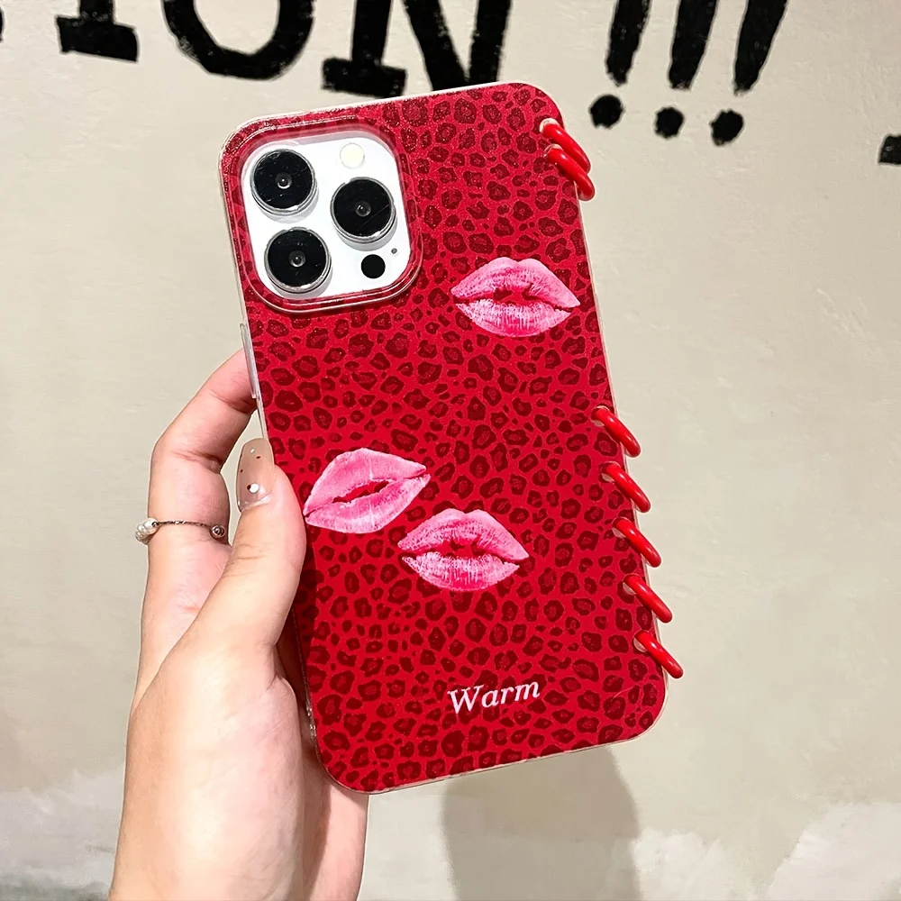 Hot Selling Leopard Print Kiss Mark Notebook Style Flip Phone Case,  Suitable for iPhone 12 16 Pro Max| Alibaba.com