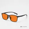 Negro brillante/naranja