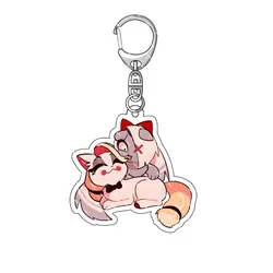 8 Portachiavi Hazbin Hotel - Ciondoli Acrilici Per Fan Anime - Foto 2