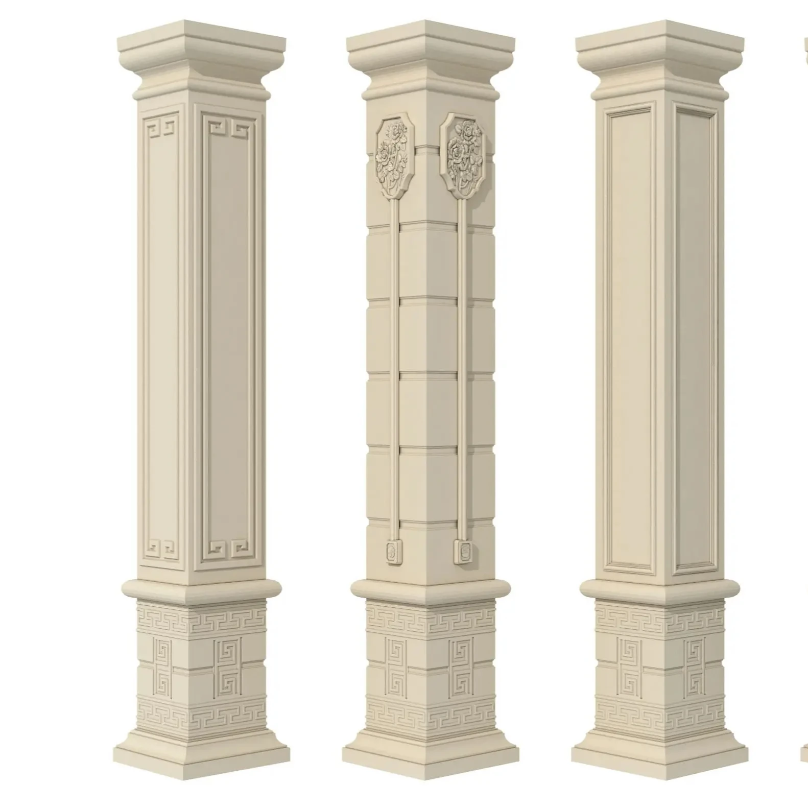 2025 New Design Factory Directly Sell Brick Wall Tile Veneer Natural Stone Column Pillar Made In China