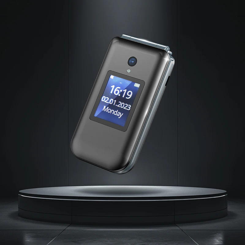 Original Factory-Unlocked Flip Smart Phone 4G/3G CDMA Cellular Mobile Phone with Sim Card Seniors Phone with Screen Display