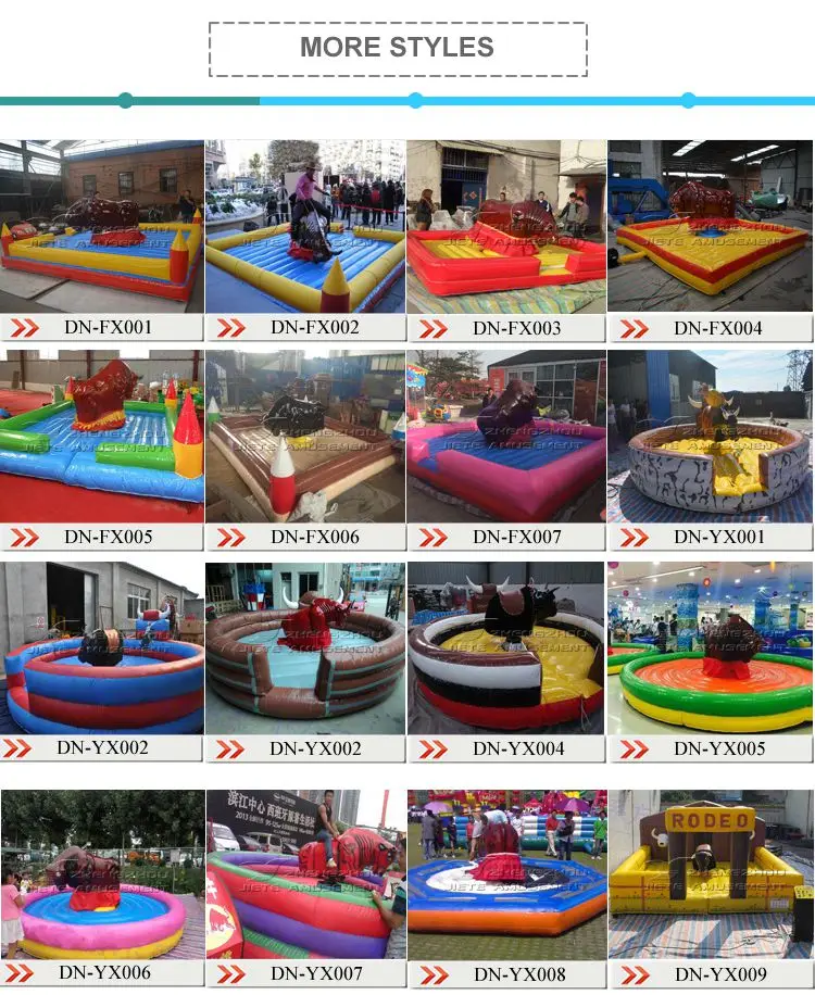 Funny outdoor playground bull rides inflatable mechanical bullfighting machine for sale