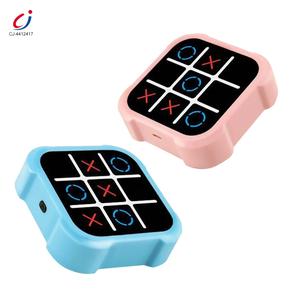 Chengji electronic smart tic tac toe digital game handheld portable chess game console toy digital tic tac toe game