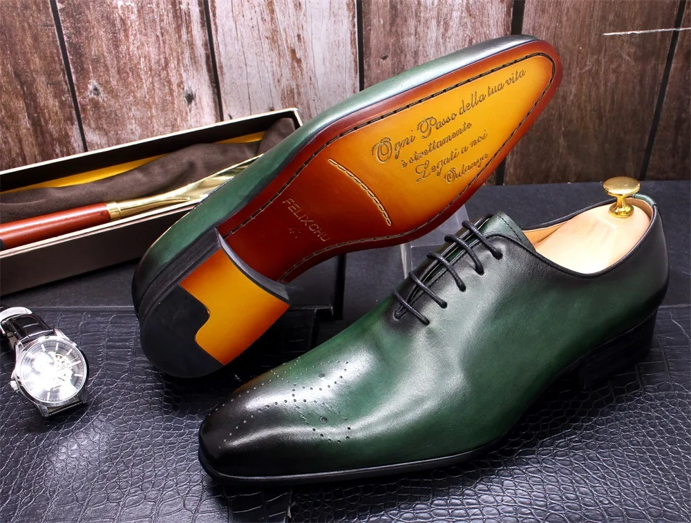 italian cut dress shoes Black 'Lucio' Oxfords