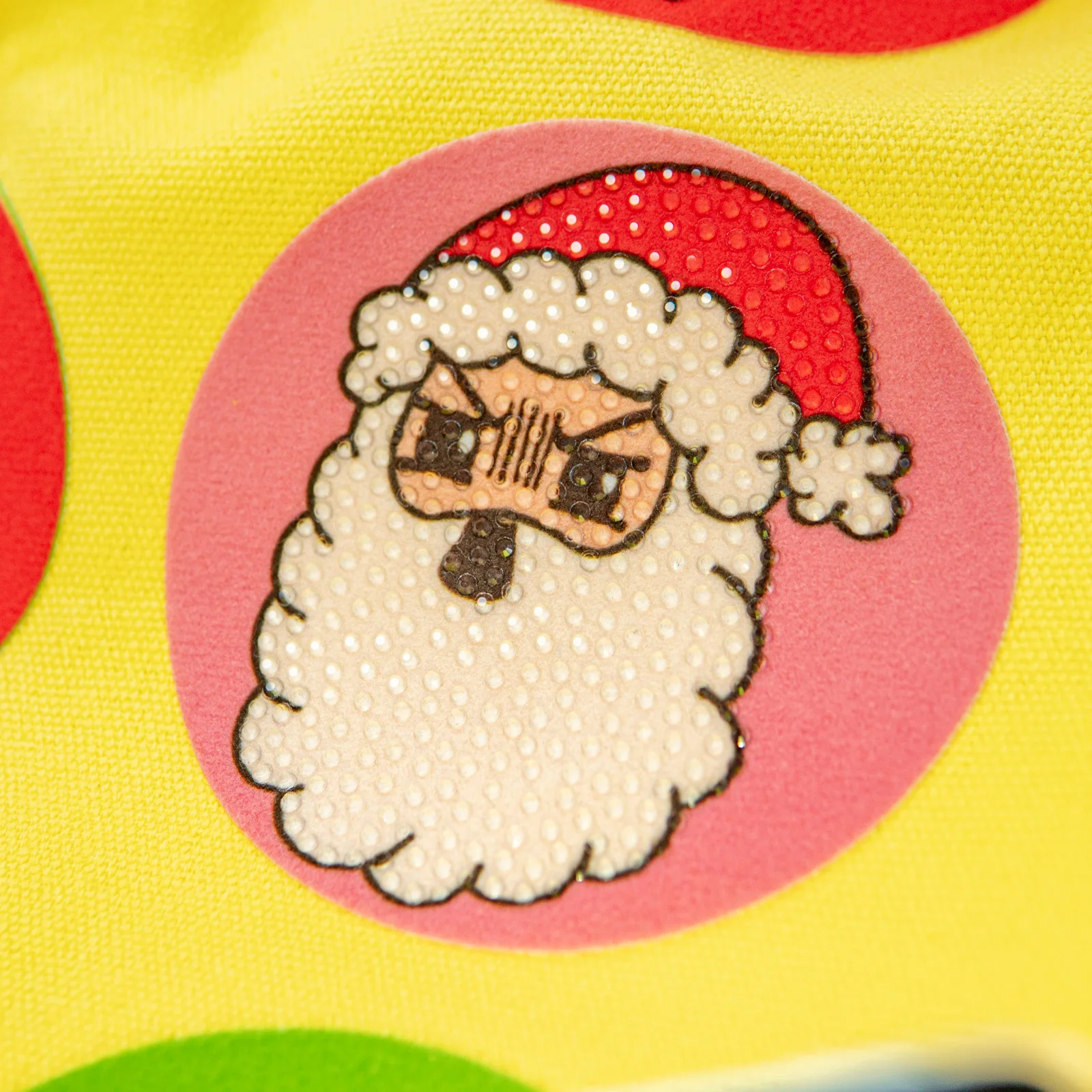 EYD Christmas Custom logo Designer Chenille Embroidery Rhinestone Iron on Sequin Patches  t Shirt Printing Heat Transfer