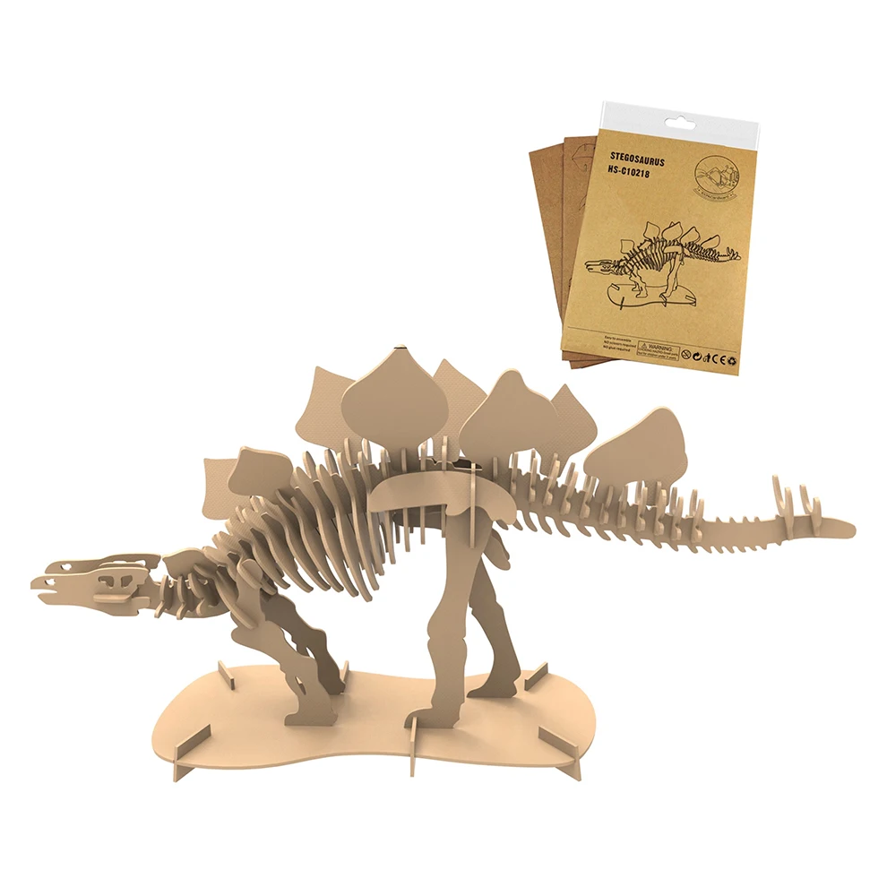 Corrugated Cardboard DIY Assembly 3D Flying Pterosaurs Model for Children