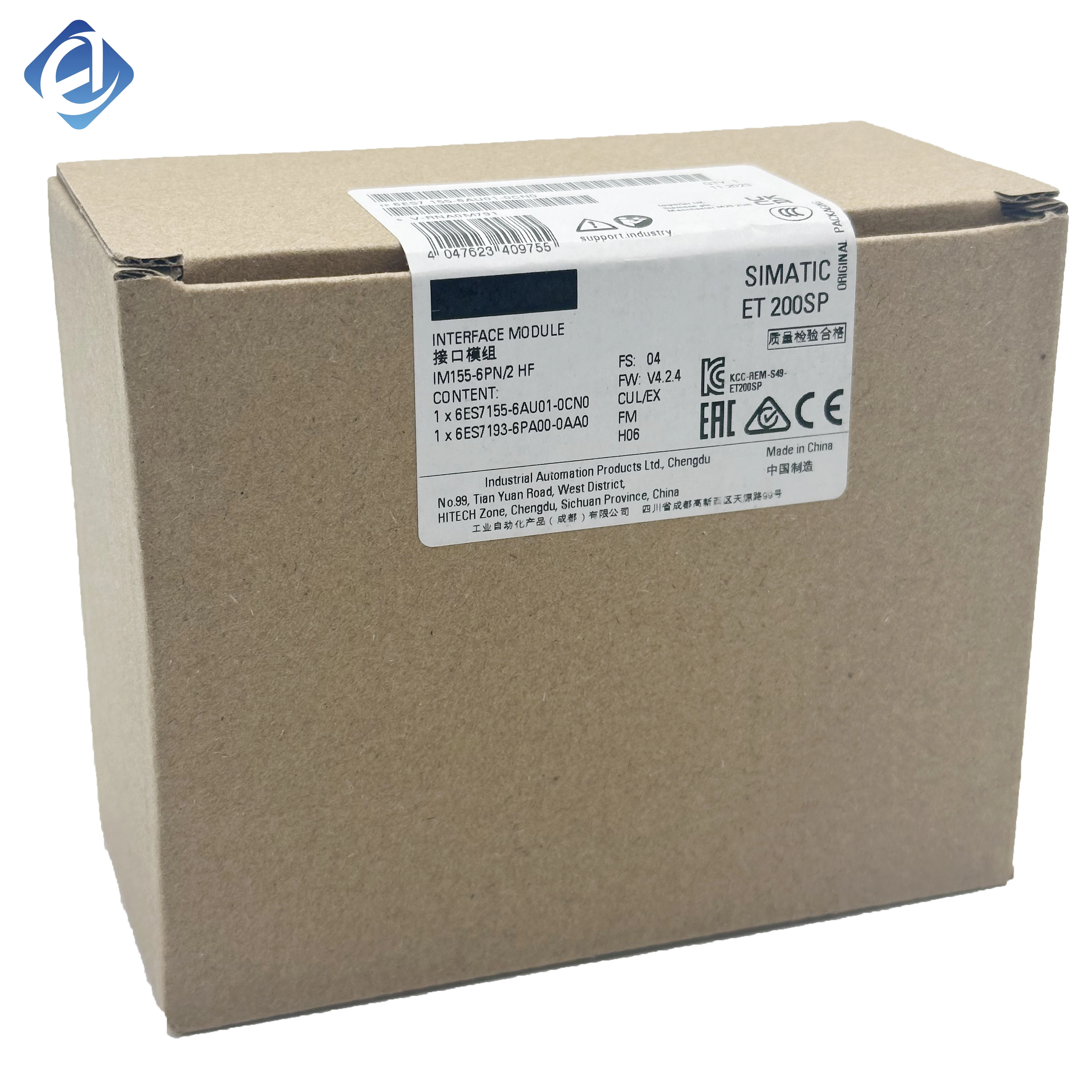 Brand New and Original 6ES7 155-6AU01-0CN0 6ES7155-6AU01-0CN0 PROFINET high-feature interface module for Siemens SIMATIC ET 200SP series, 2-port Ethernet, 24V DC power, supports S2 redundancy, hot swap & isochronous control