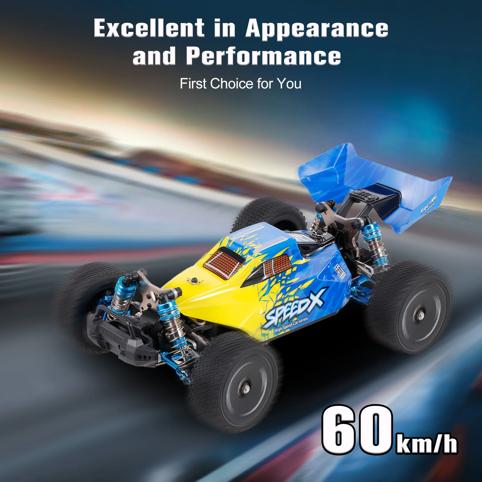 XLF F16 RC Car - High Speed 2.4ghz 4WD off-Road Racing