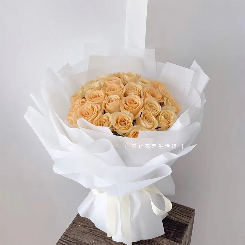 Wholesale Waterproof Korean Style Flower Bouquet Packaging Matte Flower Paper