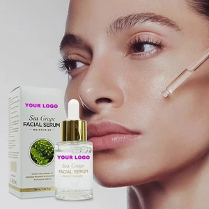 Korean Night Serum Brightening Sea Grape & Tea Tree Face Serum Hydrating & Clarifying Night Treatment for Dull Skin