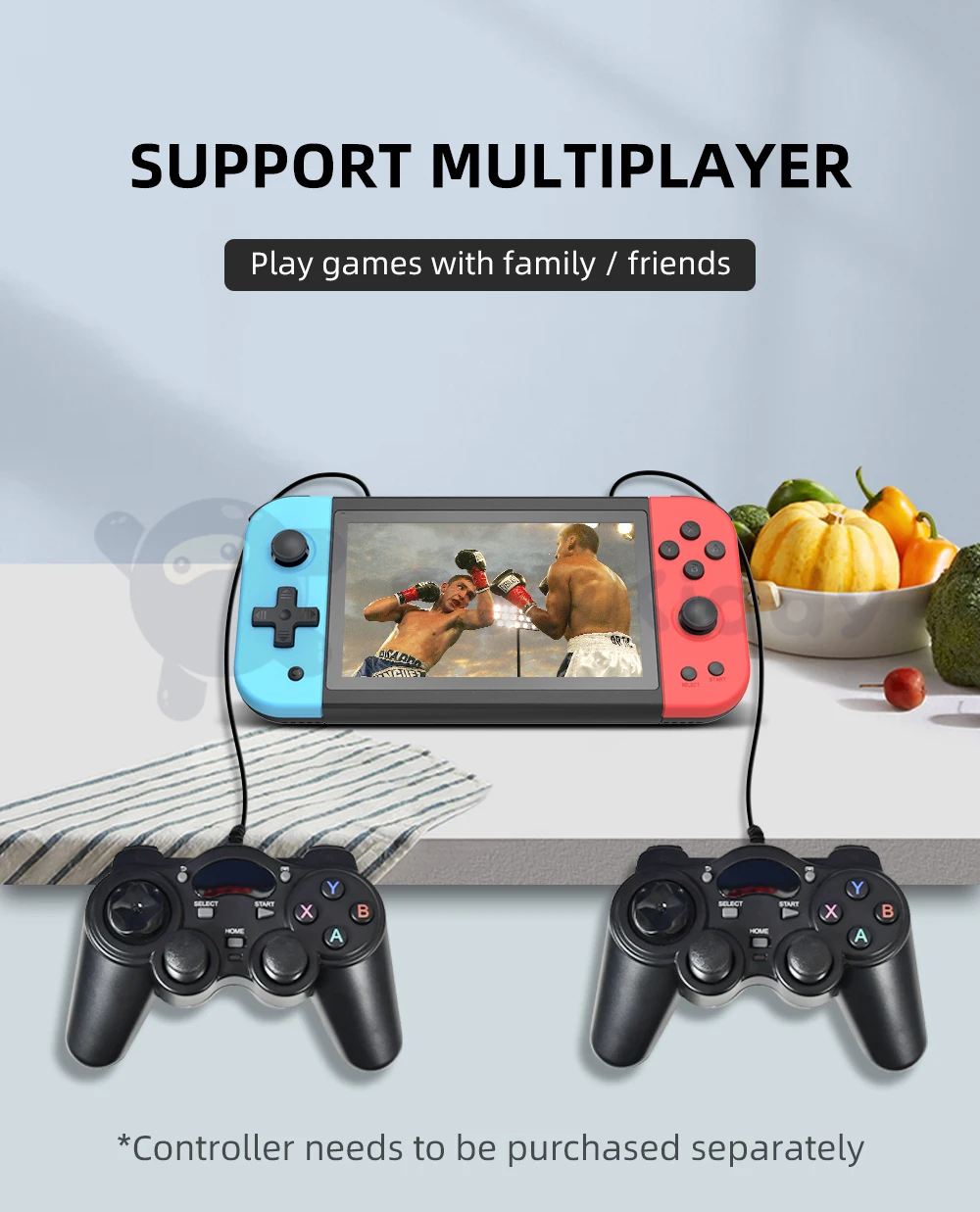 NEW POWKIDDY X51 5 inch Handheld Video Game Console For PS1 FC 3D Joystick Retro Games Player Support HD TV Out Gaming Consoles