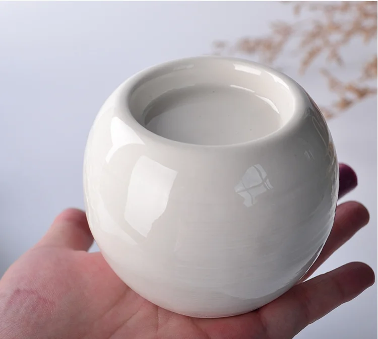 Pottery Aromatherapy Candle with Essential Oil Diffuser Ceramic Candle Jar for Home Decoration for Christmas