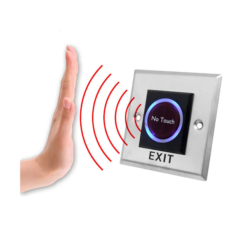 Vians Touchless Exit Button Infrared Sensor for Door Access Control No Touch Exit Release Switch