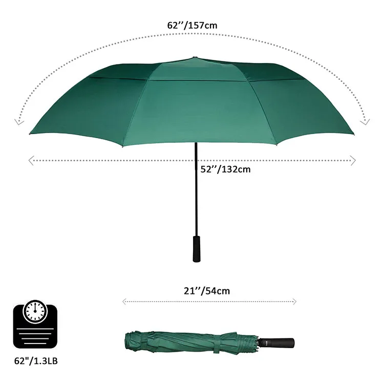 Hight Quality Full Frp Big Bunnings Golf Umbrella With Logo Print