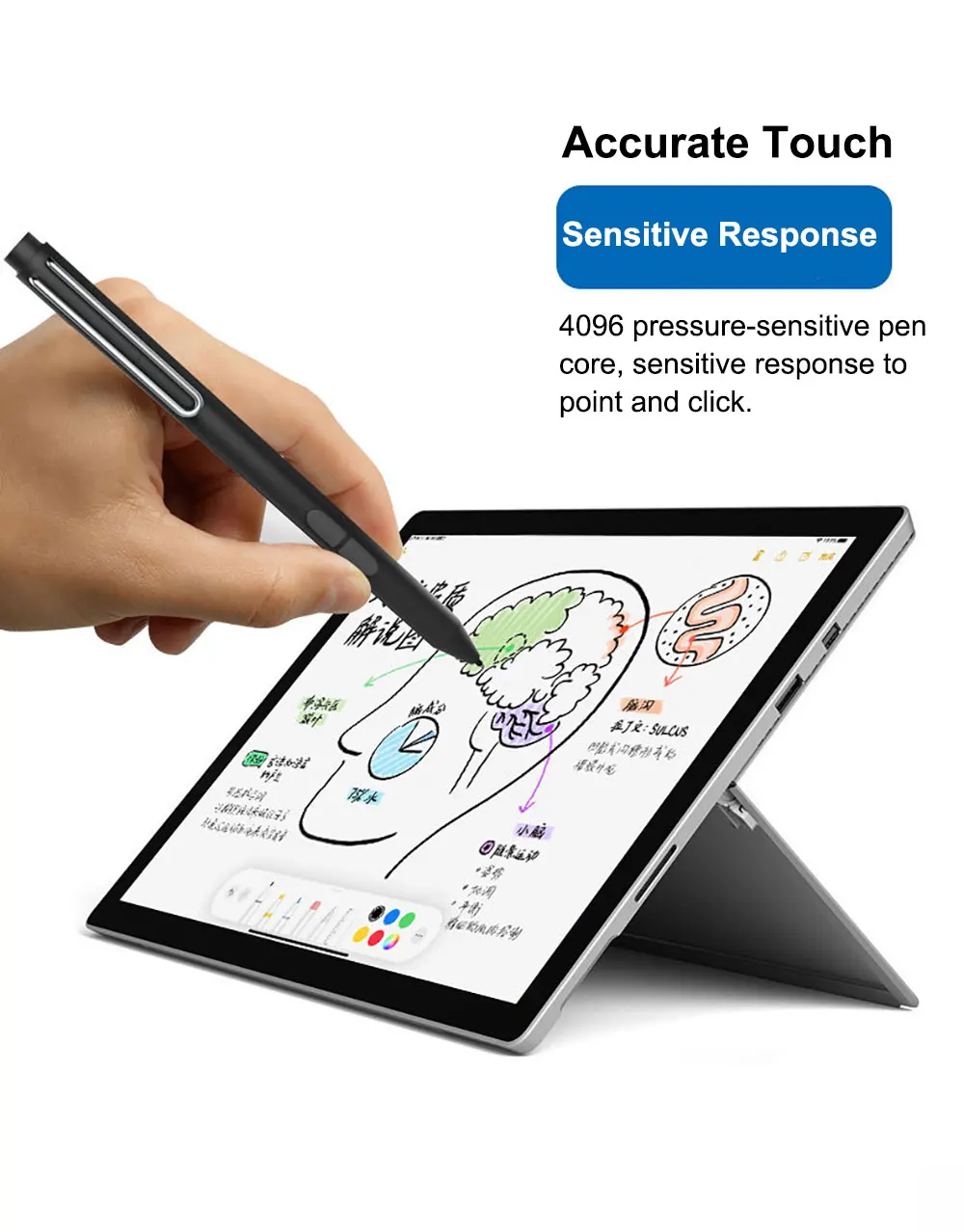 Stylus Pen For Surface Capacitance Touch Wireless Drawing Battery Sensitive Response Sxb002 Laudtec manufacture