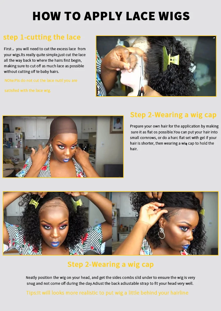 how to put on a non lace front wig