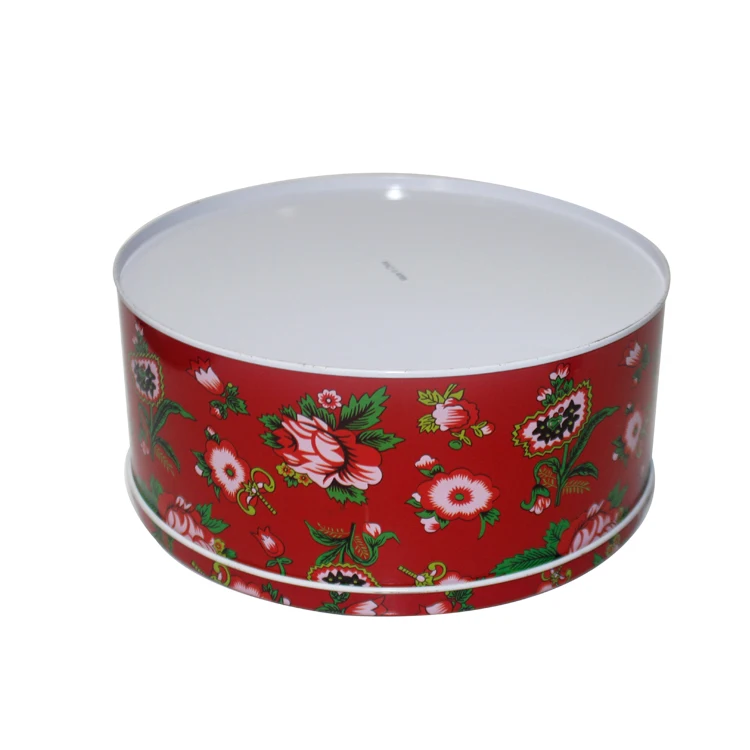 Индивидуальные круглые жестяные коробки для печенья, специальная жестяная коробка для печенья, оптовая продажа