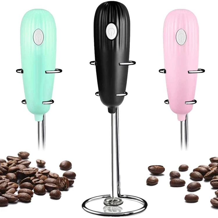 Electric Milk Frother Handheld Battery Operated Whisk Beater Foam