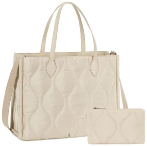 Hot Selling Women's Casual Tote Handbag Beautiful Canvas PU Leather Fashionable Messenger Bag Zipper Daily Cross Handbags Ladies