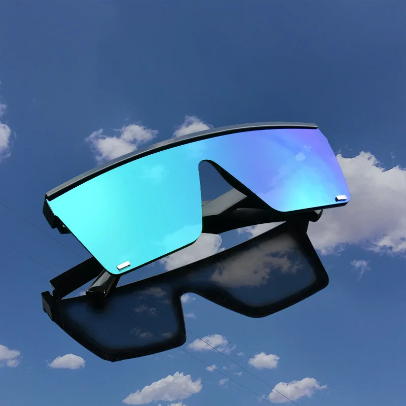 Women\'s Square Big Sunglasses Thick Frame Flat Top Mirrored Sunnies Shades Oversized Sunglasses Women Square Flat Top Rivet Gradient  main image 3
