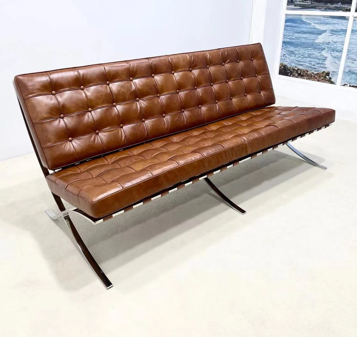 Leather Sofa 3 Sets  for Home Interior Decor