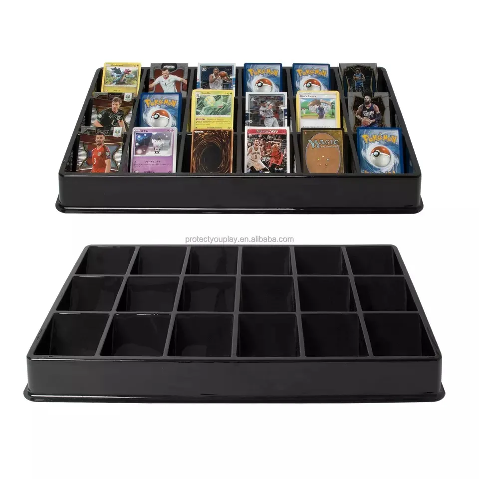 18 Slot Card Sorting Tray For Trading Baseball Pokemon Yu Gi Oh And ...