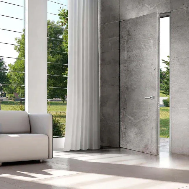 Sliding Soundproof Hidden Bookcase Door Bedroom Secret Room Invisible  Frameless Interior Door Wooden Doors for House