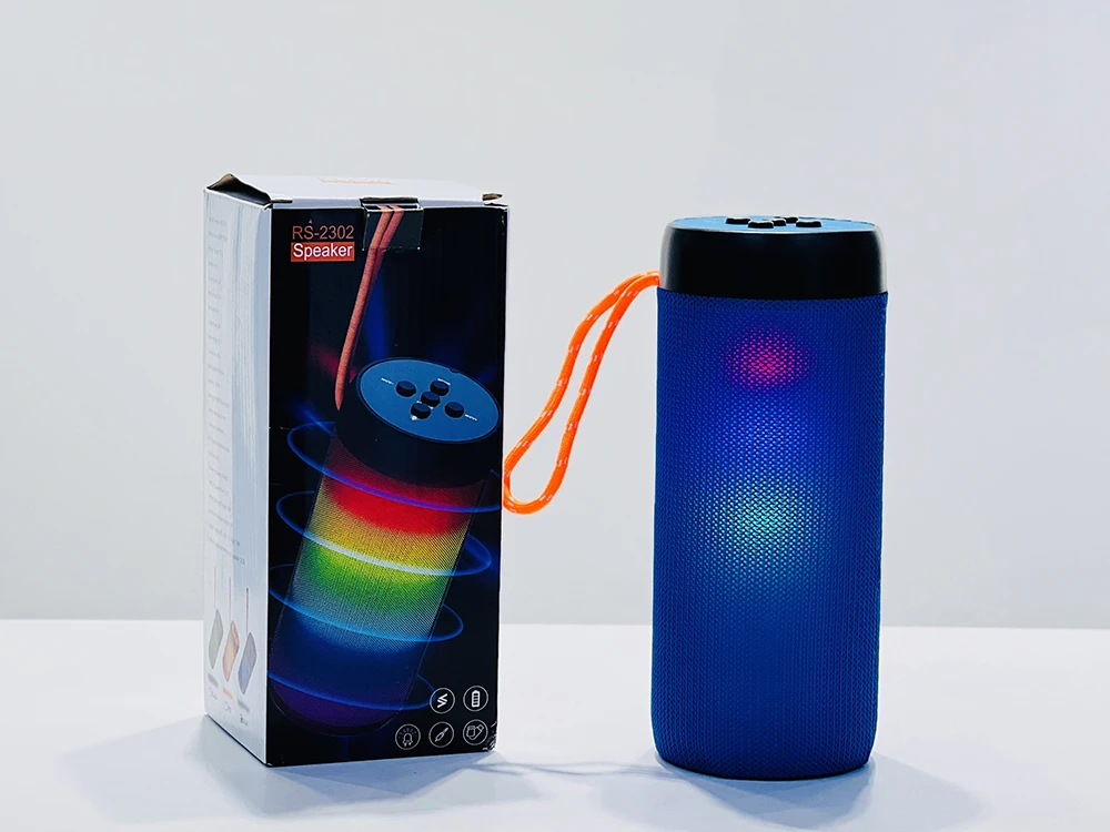 RS-2302 RGB Portable Audio System Home Theater Woofers and Outdoor Mini bluetooth Speaker Parlantes Soundbar Speaker