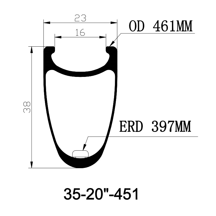 ICAN Popolare 20 bmx cerchi in carbonio per bici pieghevole