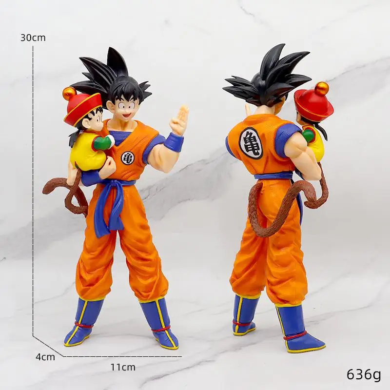 30cm Anime Dragon Ball Z Figura KD Filho Goku Super Saiyan